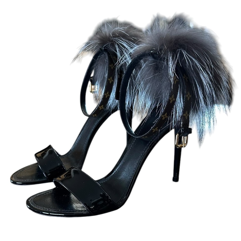 Limited Edition Louis Vuitton Fur Heels 39 - Picture 2 of 7